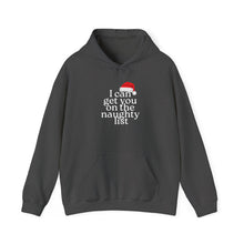 Load image into Gallery viewer, Funny Holiday Hoodie — &quot;I Can Get You on the Naughty List&quot;