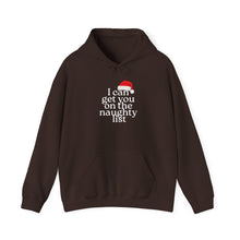 Load image into Gallery viewer, Funny Holiday Hoodie — &quot;I Can Get You on the Naughty List&quot;