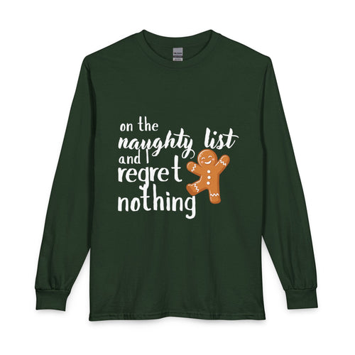 Naughty List Gingerbread Long Sleeve Tee