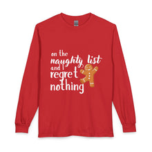 Load image into Gallery viewer, Naughty List Gingerbread Long Sleeve Tee