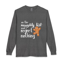 Load image into Gallery viewer, Naughty List Gingerbread Long Sleeve Tee