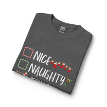 Load image into Gallery viewer, I Tried Christmas Long Sleeve Tee — Funny Naughty or Nice Holiday Shirt